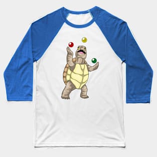 Turtle Juggler Juggle Baseball T-Shirt